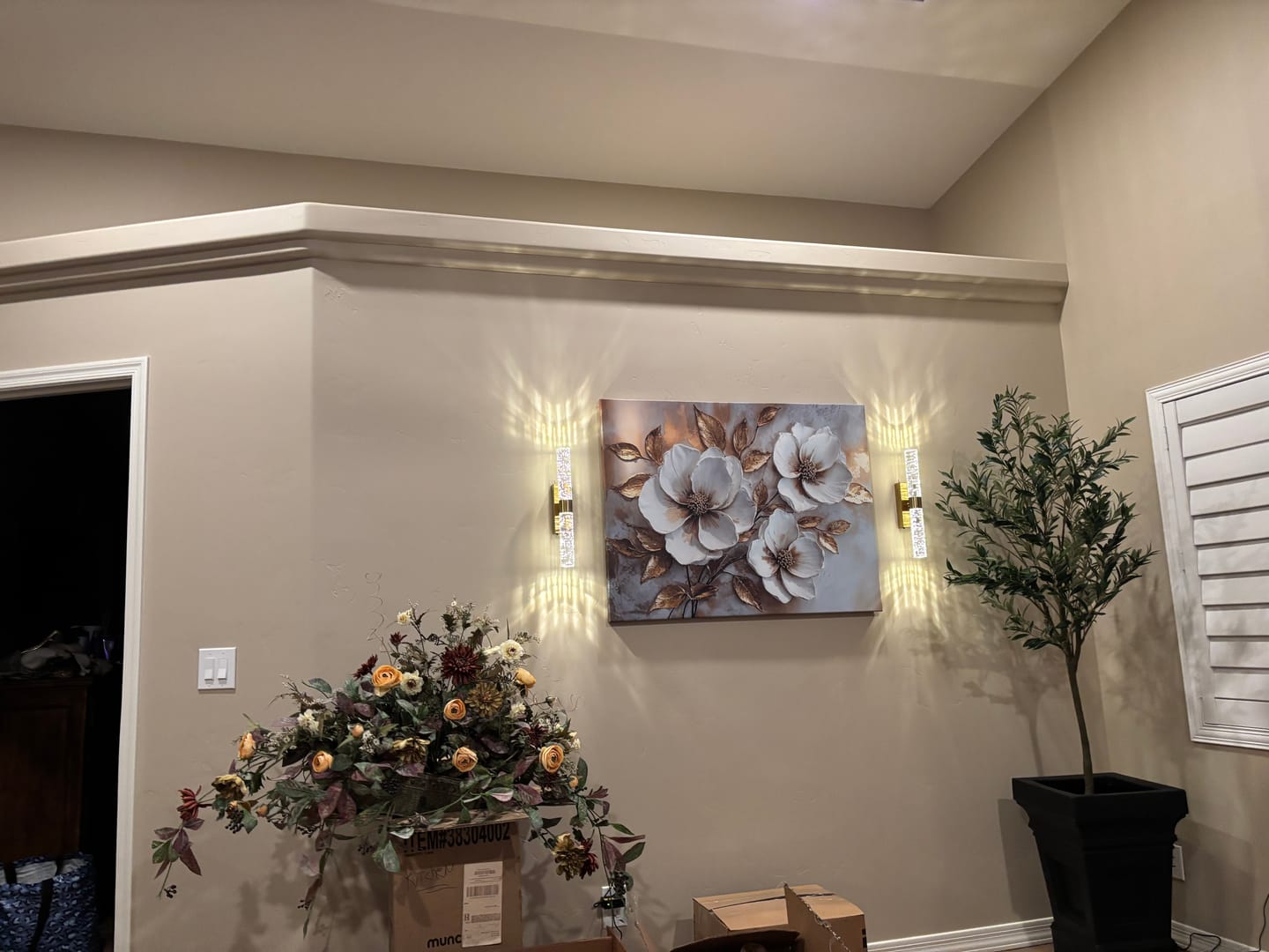 Customer photo review of Family Wall Art: Golden Blooms