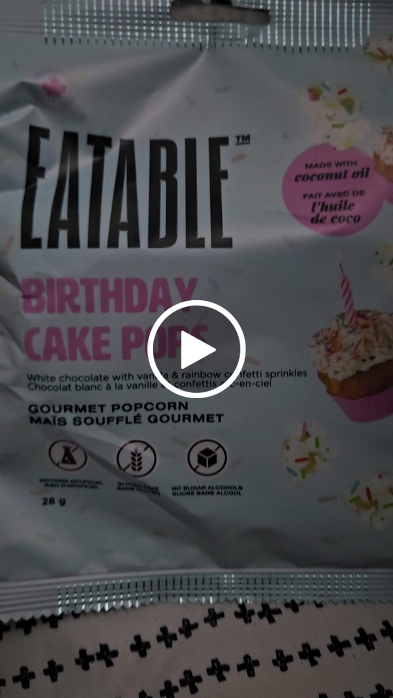 Customer video review of Birthday Cake Pops (3.8oz) - White Chocolate Kettle Corn