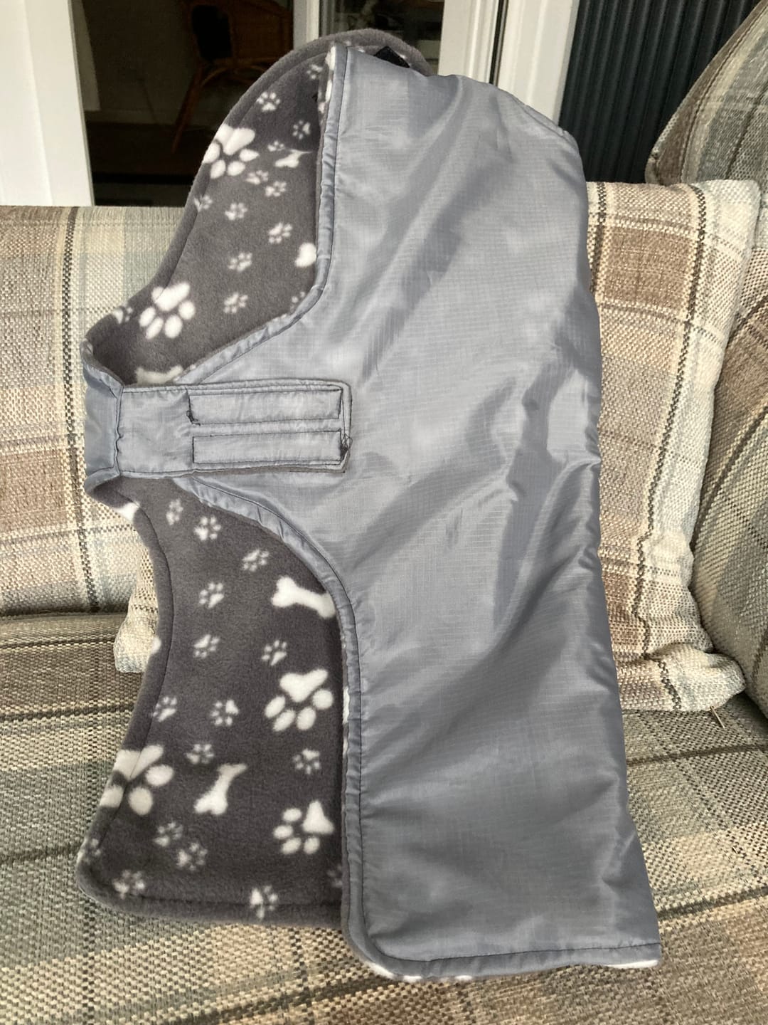 Customer photo review of Paw Print & Bones Anti Pill Polar Fleece Fabric