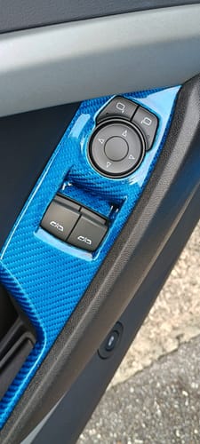 Customer photo review of 2016–2024 Camaro Real Carbon Fiber Window Switch Covers
