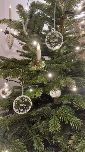 Customer photo review of Weihnachtsdeko mit Schneeflocken