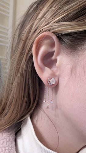 Customer photo review of Boucles d'oreilles Valentine