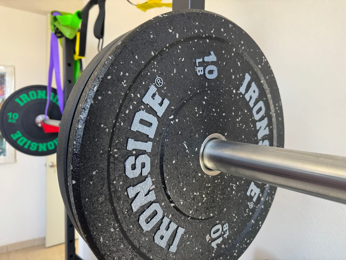 Customer photo review of Discos Olímpicos Bumper Hi-Temp IRONSIDE (LB)