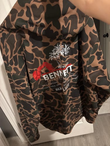 Customer photo review of Custom Heavyweight Camo-Styled Hoodie - IND4000