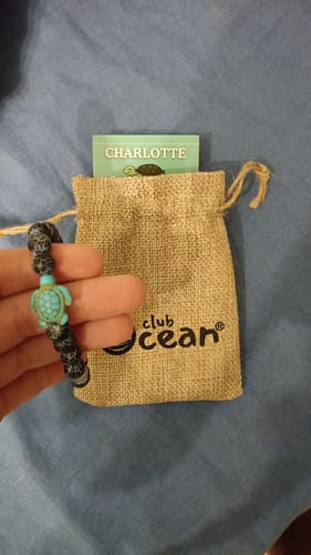 Customer photo review of Turtle Tracking Bracelet