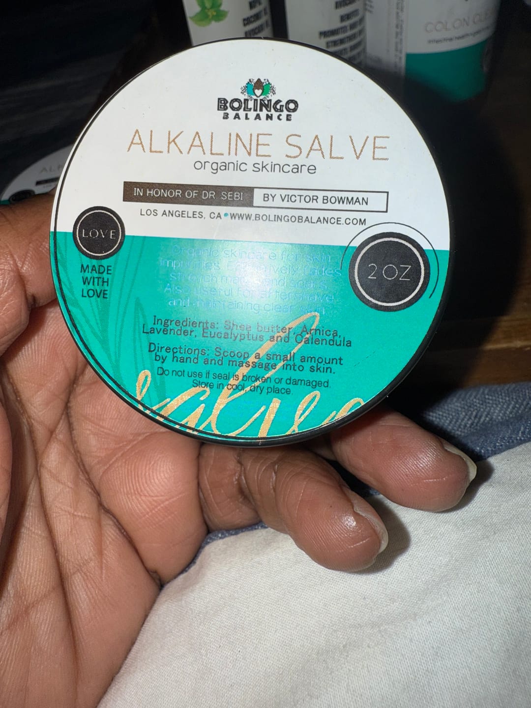 Customer photo review of ALKALINE SALVE