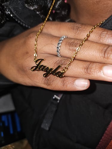 Customer photo review of Personalized Name Necklace