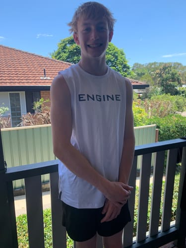 Customer photo review of Mens Classic Performance Tank