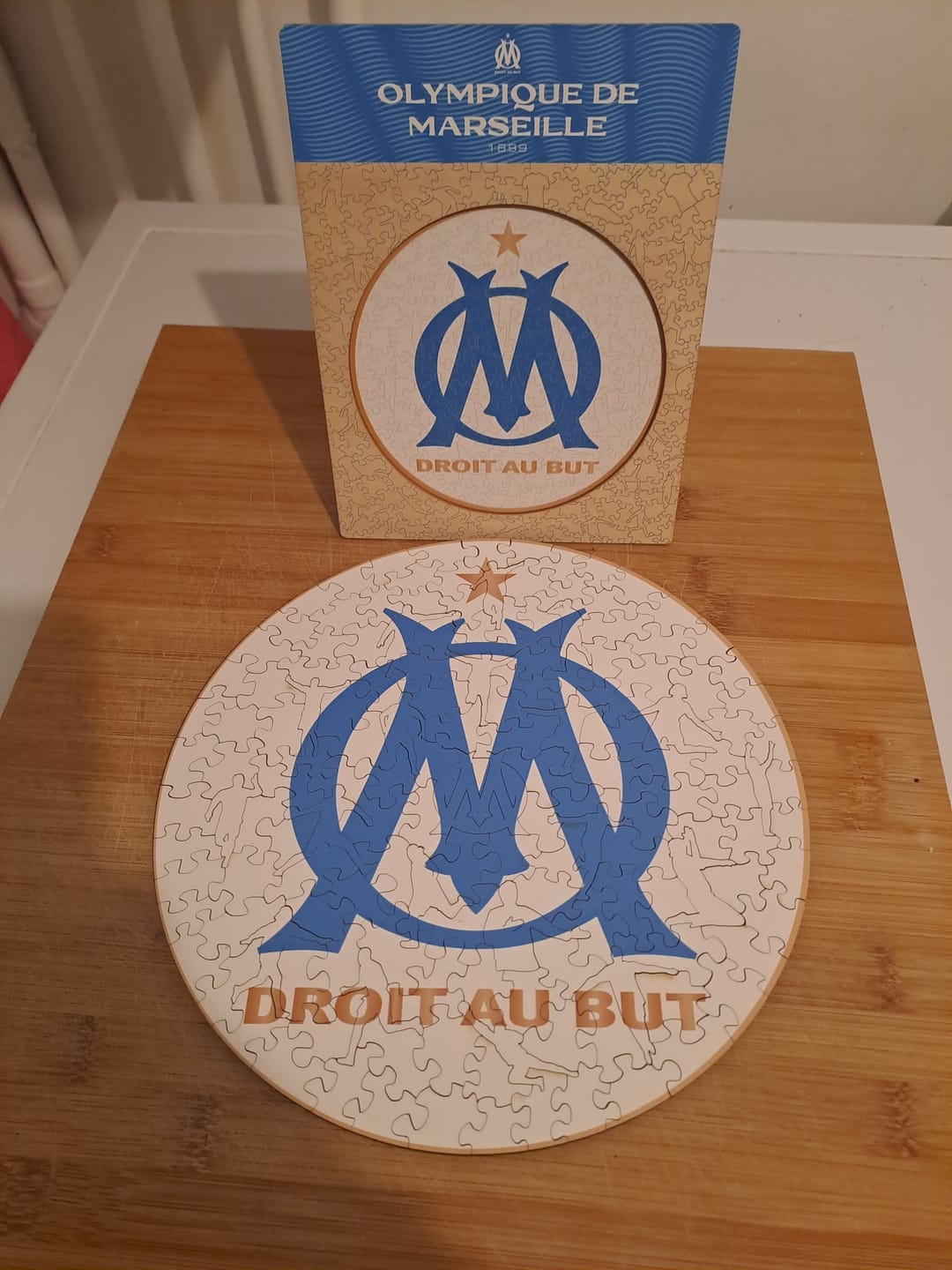 Customer photo review of Logo Olympique de Marseille® - Puzzle en Bois