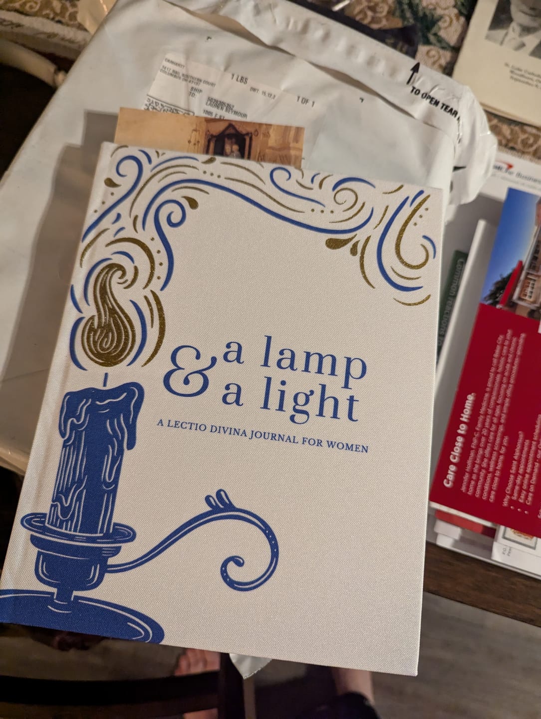 Customer photo review of A Lamp & A Light: A Lectio Divina Journal for Women