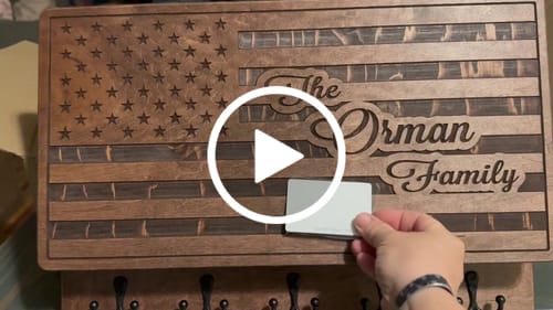 Customer video review of FAMILY NAME ON FLAG - THE ___ FAMILY
