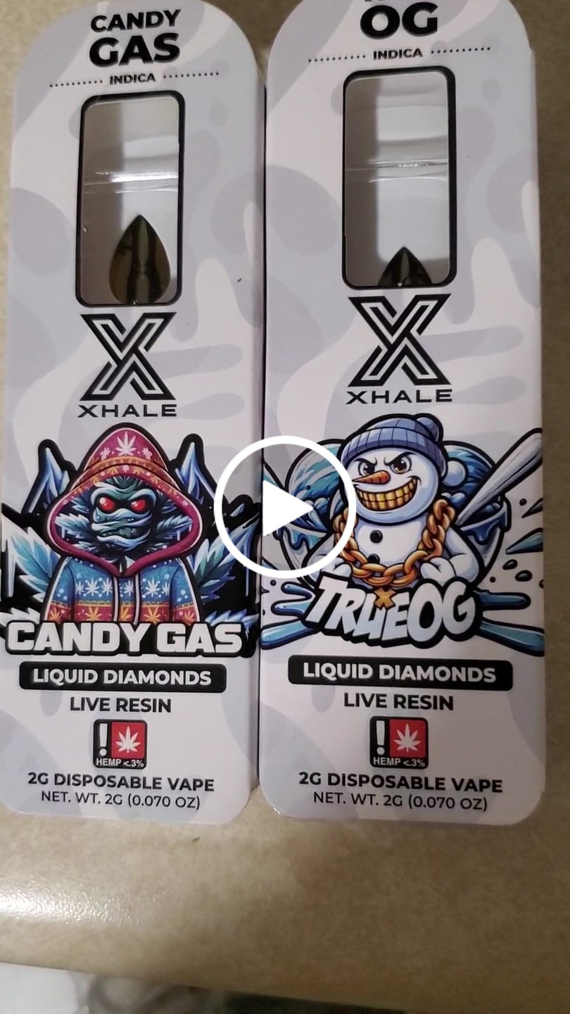 Customer video review of THCA Live Resin Disposable - XHALE - 2G