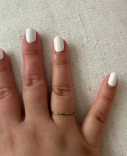 Customer photo review of Hammered Stacking Ring