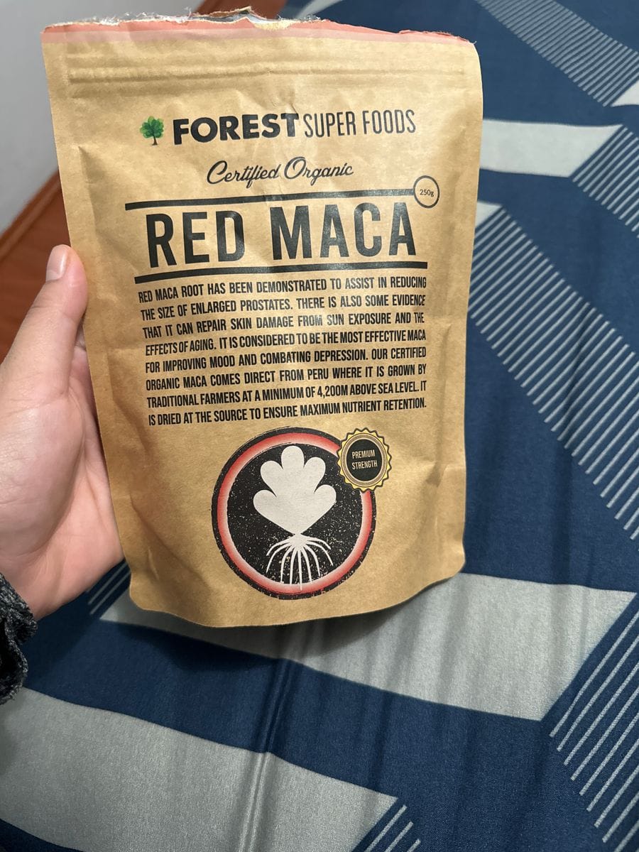 Customer photo review of Certified Organic Red Maca Root Capsules