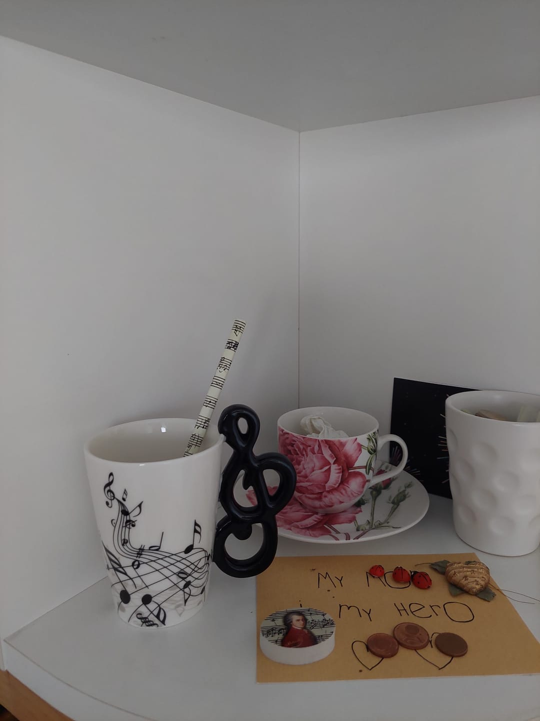 Customer photo review of Originelle Tasse – Violinschlüssel