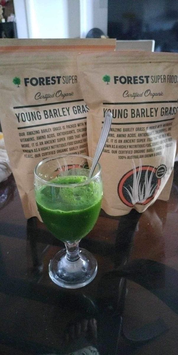 Customer photo review of Certified Organic Australian Barley Grass