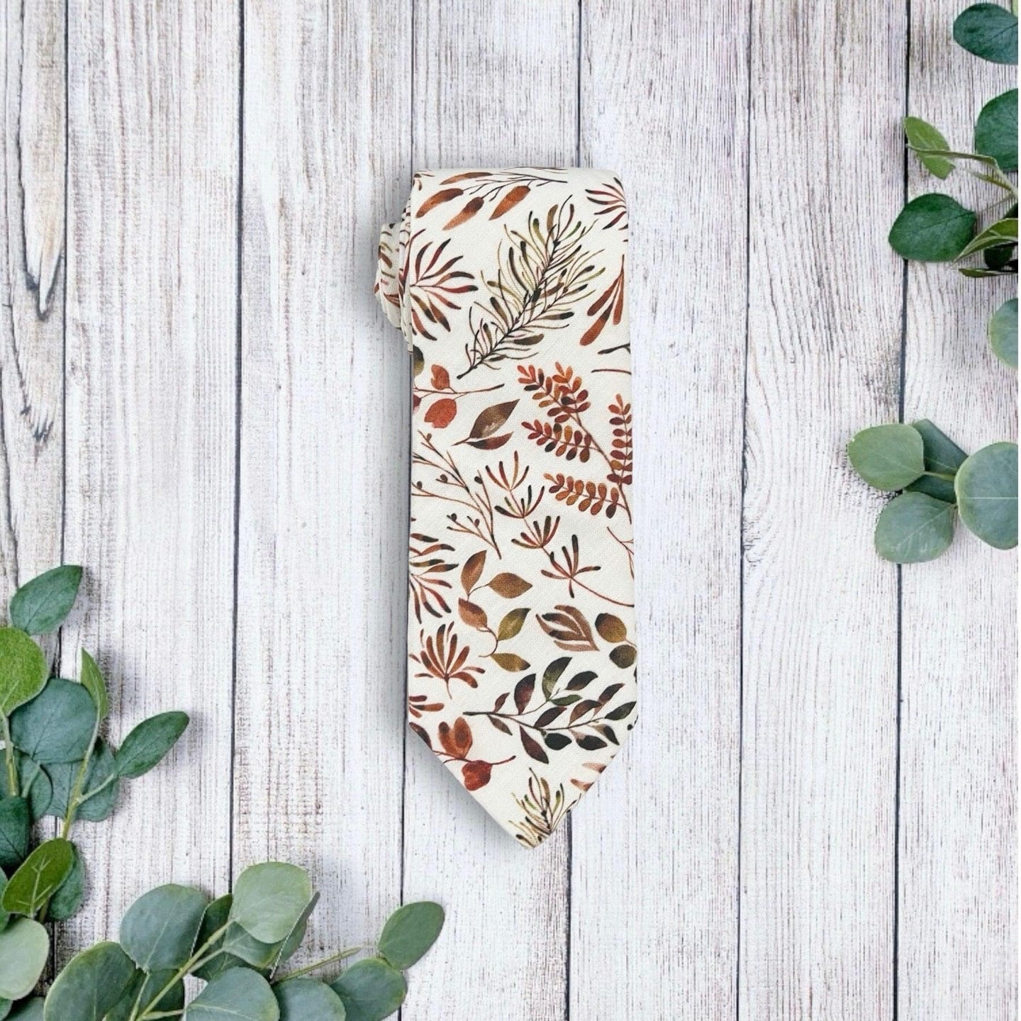 Customer photo review of Floral Terracotta Necktie