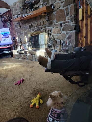 Customer photo review of Ladies Sunrise Sheepskin Scuff