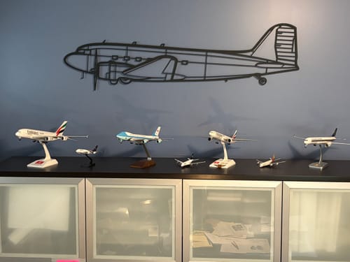 Customer photo review of DC-3C Silhouette Metal Wall Art