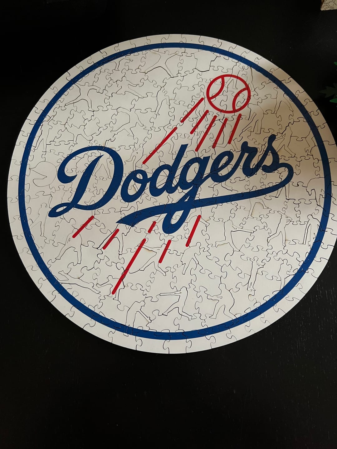 Customer photo review of Los Angeles Dodgers™ - Wooden Puzzle