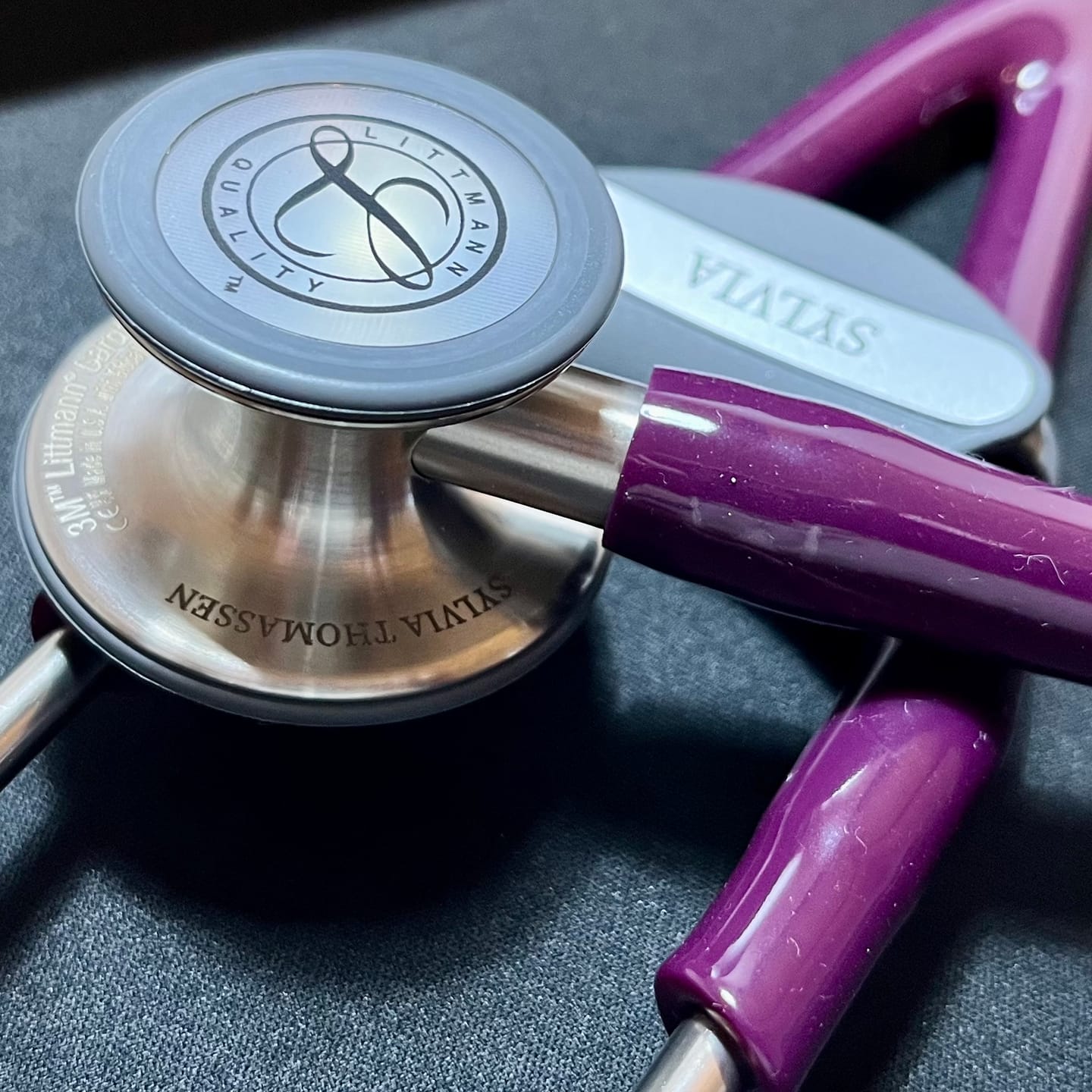 Customer photo review of Littmann Cardiology IV Diagnostic Stethoscope: Plum 6156