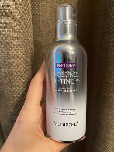 Customer photo review of Skābekļa liftinga esence ar peptīdiem Medi-Peel Peptide 9 Volume Lifting All In One Essence PRO