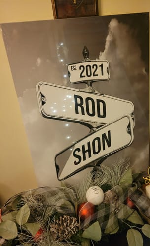 Customer photo review of COUPLES DATE OF LOVE by Cstm Canvas