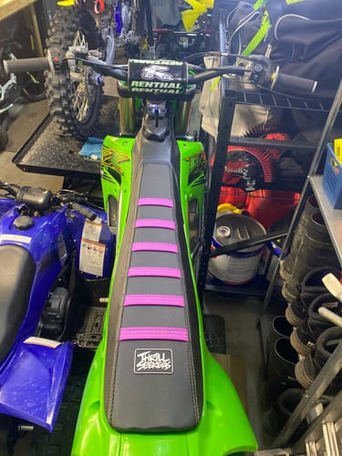Customer photo review of Custom Seat Cover: 2020 Kawasaki KX450