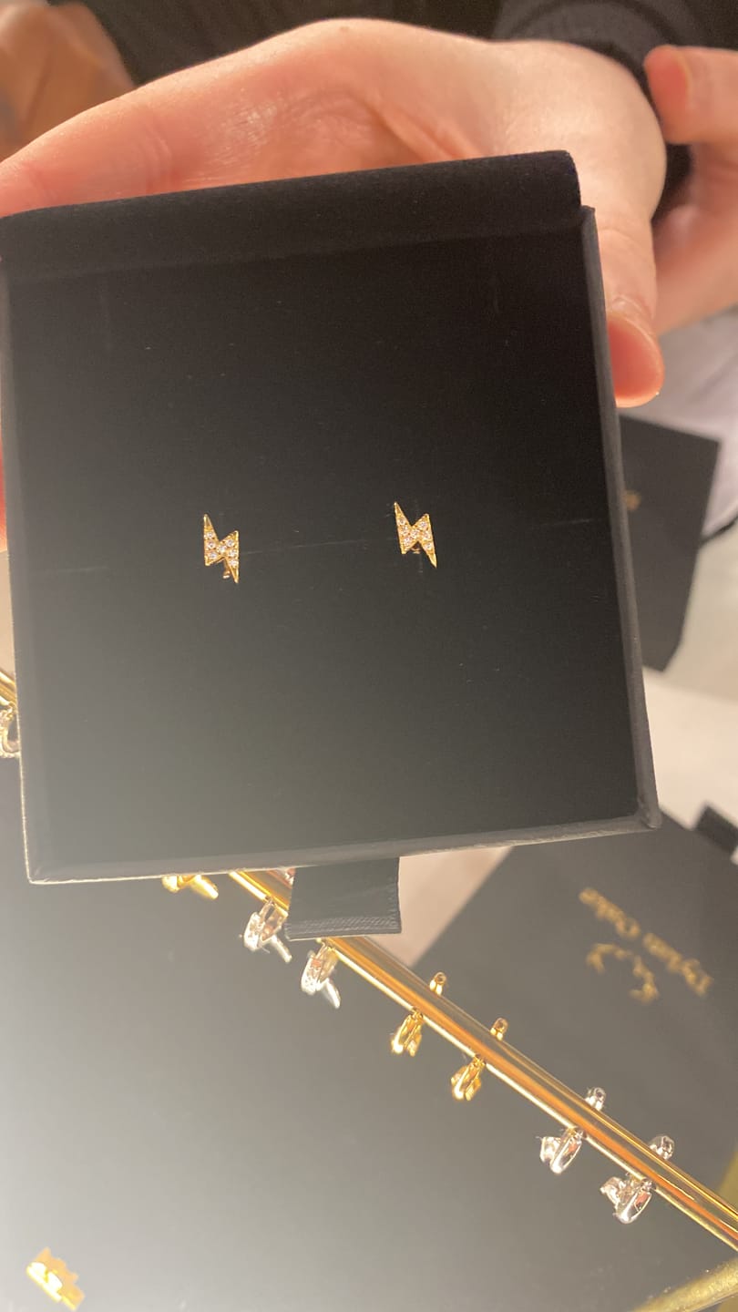 Customer photo review of Lighting Studs In Gold