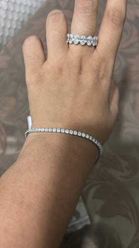 Customer photo review of TENNIS BRACELET (3MM) - Fine Silver
