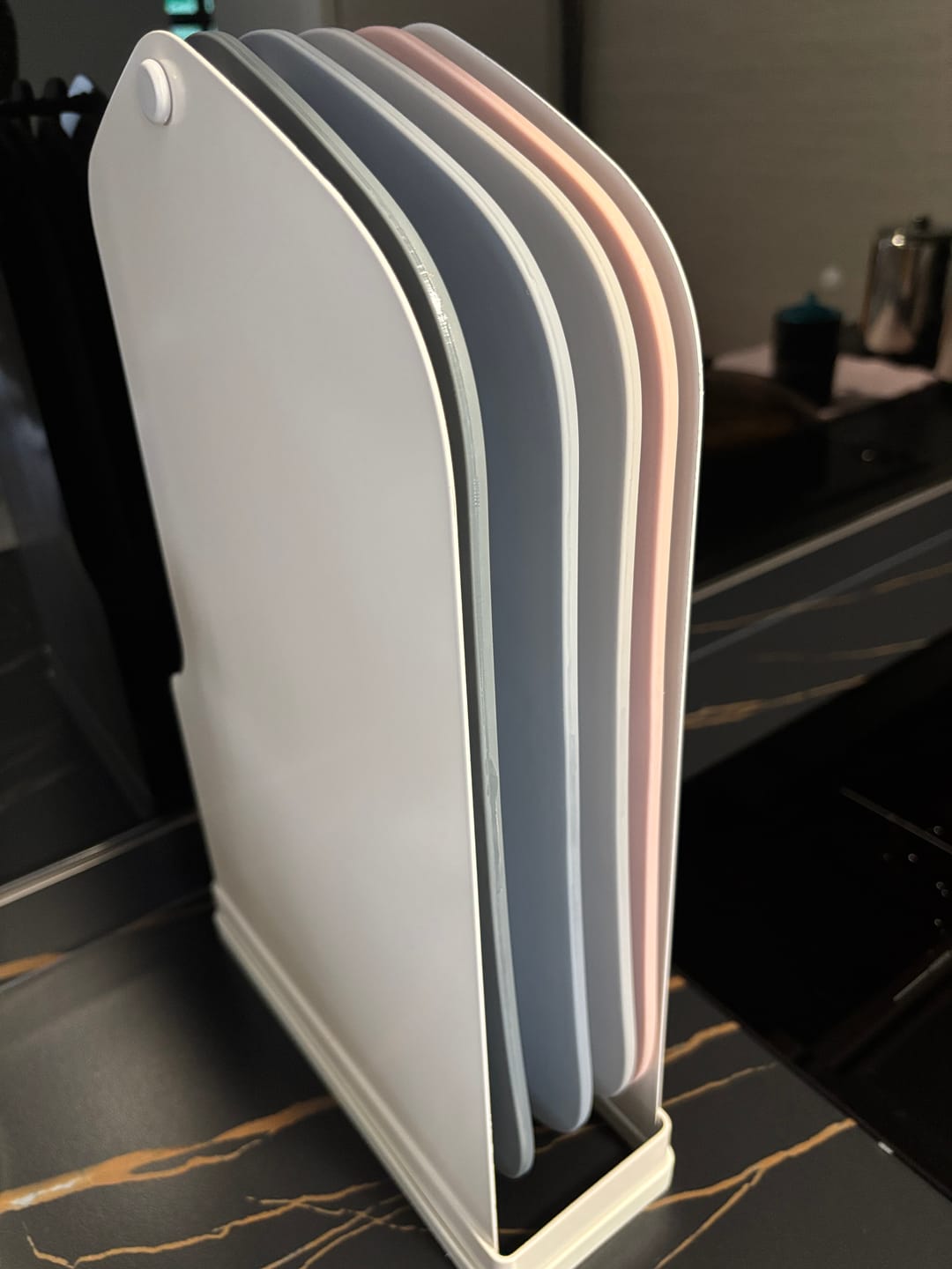 Customer photo review of Cutting Board (4-Color Boards + Rack)