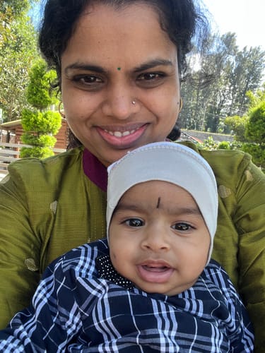 Customer photo review of Olive Green Gold Butis Festive Maxi