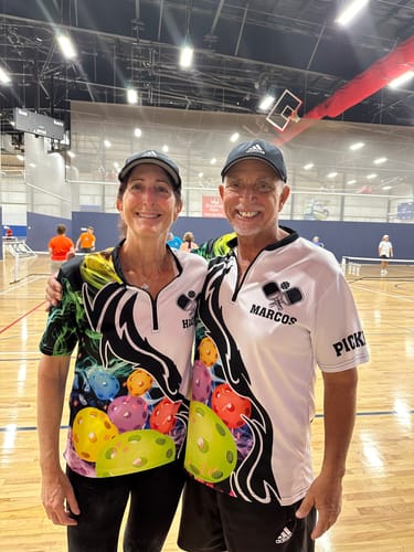 Customer photo review of Maxcorners Pickleball Multicolor Smoke Pattern Personalized Name, Team Name 3D Shirt