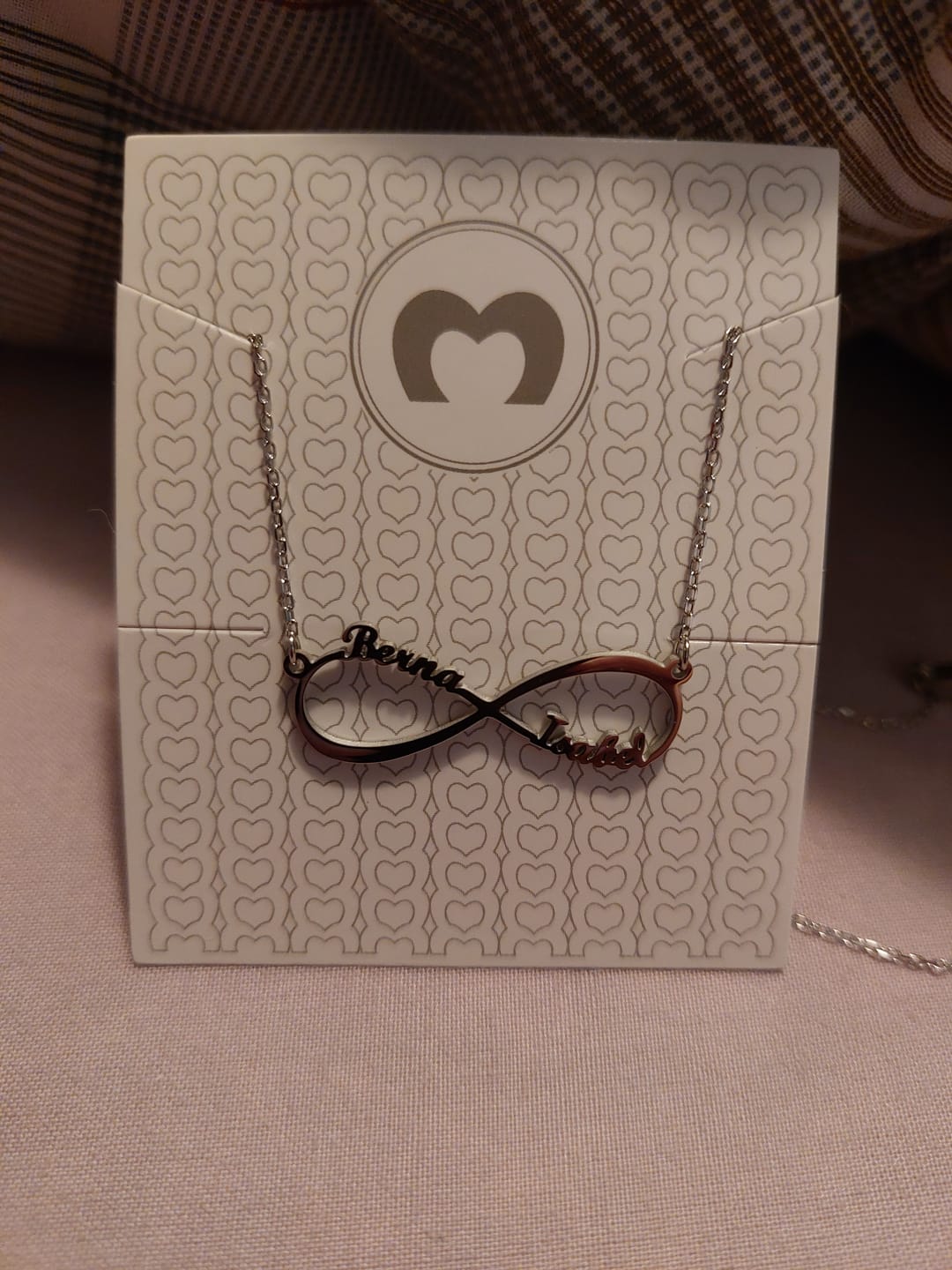 Customer photo review of Collar Infinito ~ Personalizable