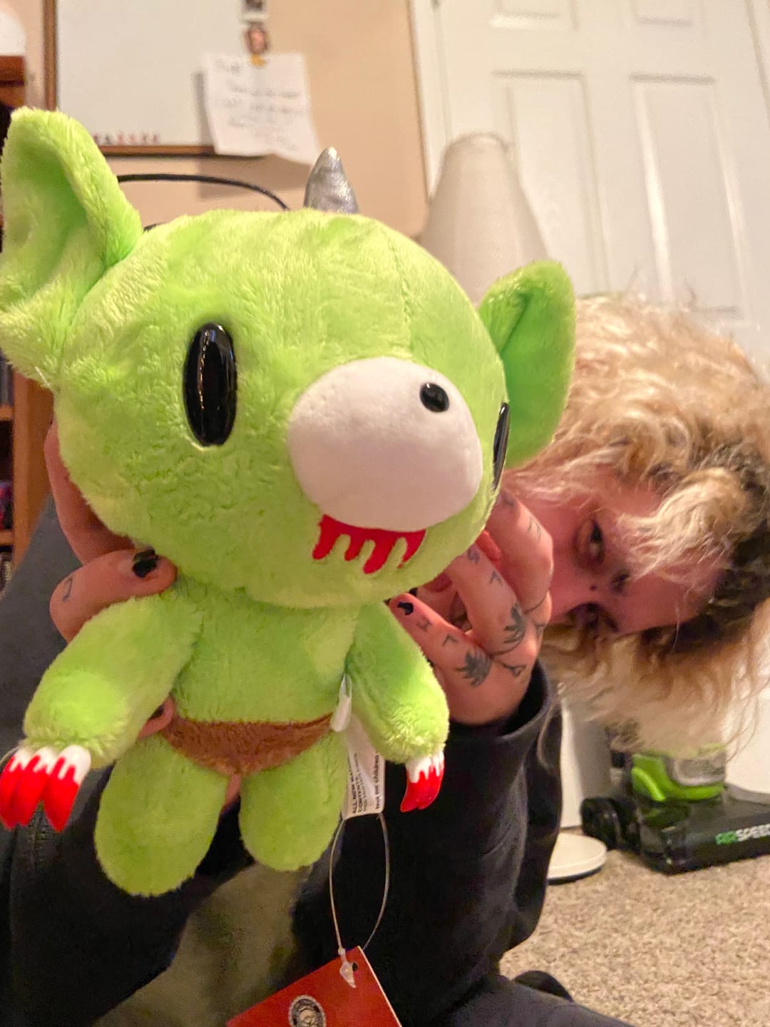 Customer photo review of Gloomy Bear Goblin 8" Plush