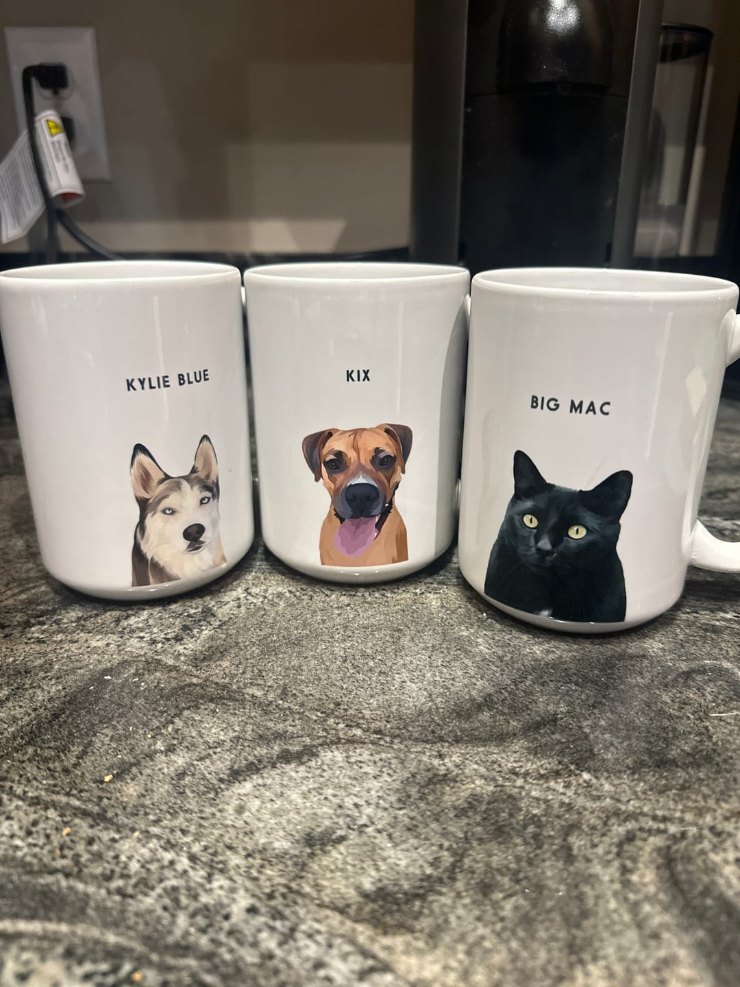 Customer photo review of Custom Pet Portrait Mug