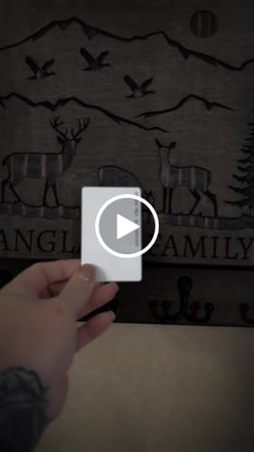 Customer video review of PERSONALIZABLE DEER SCENE