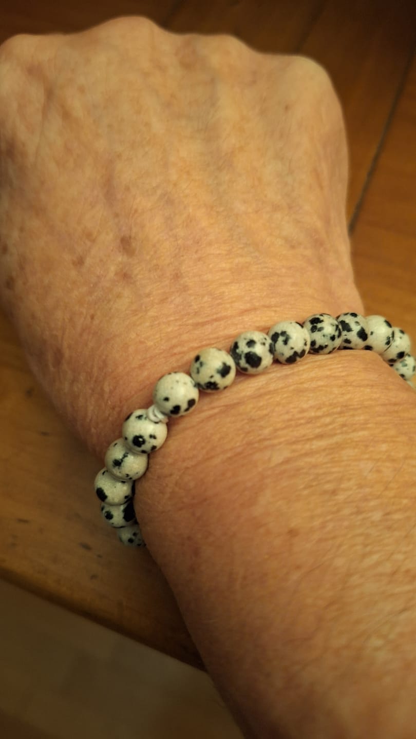 Customer photo review of Bracelet Jaspe Dalmatien