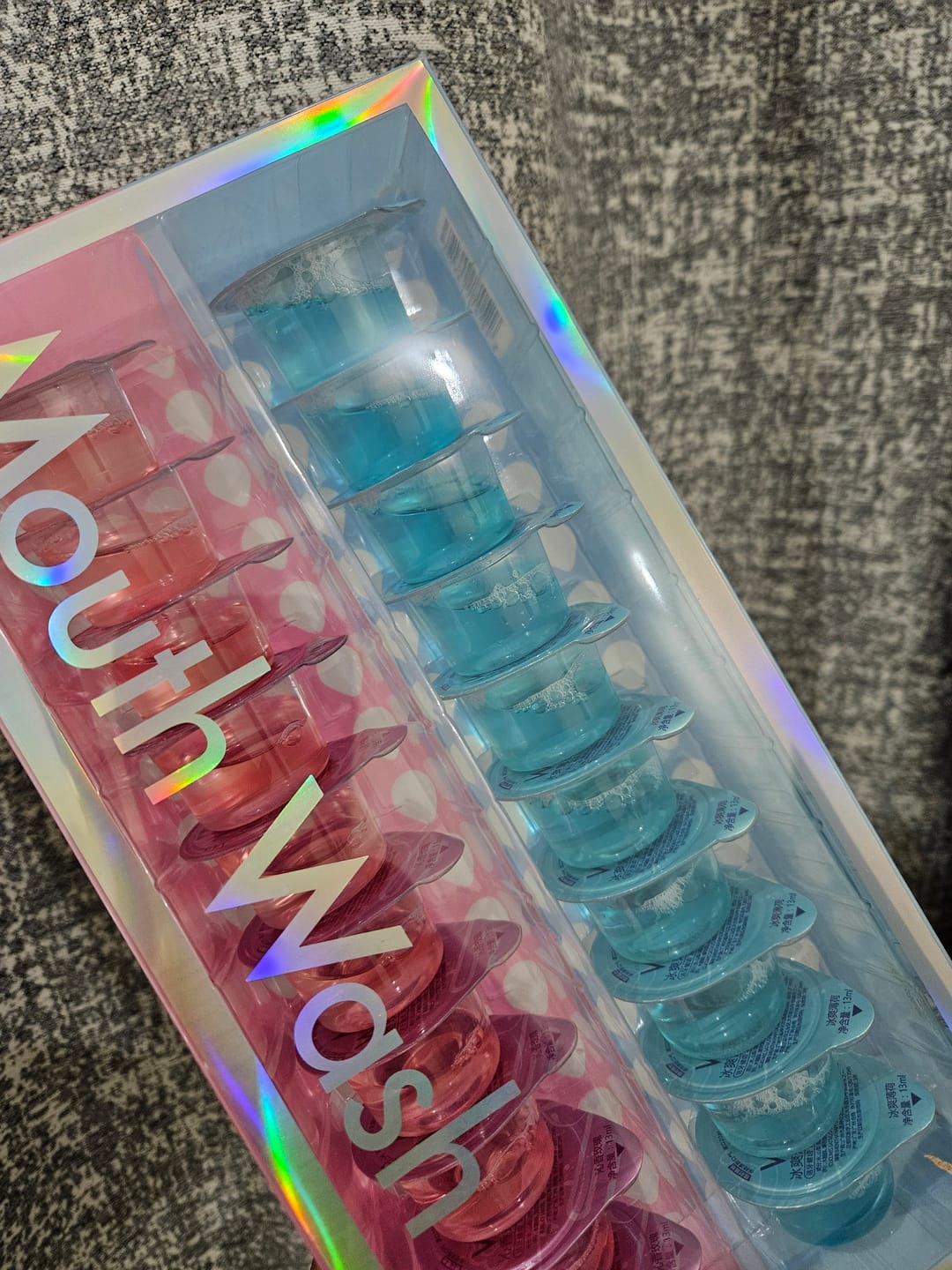 Customer photo review of Mini Portable Mouthwash box -20Pack