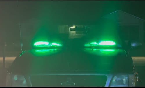 Customer photo review of LED Windshield Eyes For Car And Truck