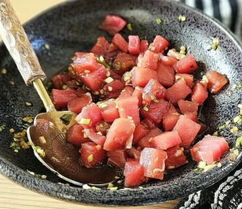 Customer photo review of Fresh Yellowfin Tuna Loin (Sashimi Grade)