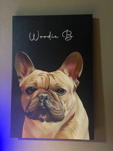 Customer photo review of Pet Art Canvas Wrap