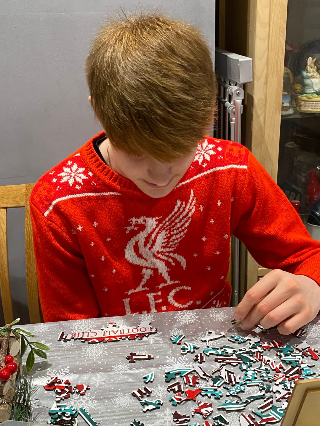 Customer photo review of Liverpool FC® Crest - Wooden Puzzle
