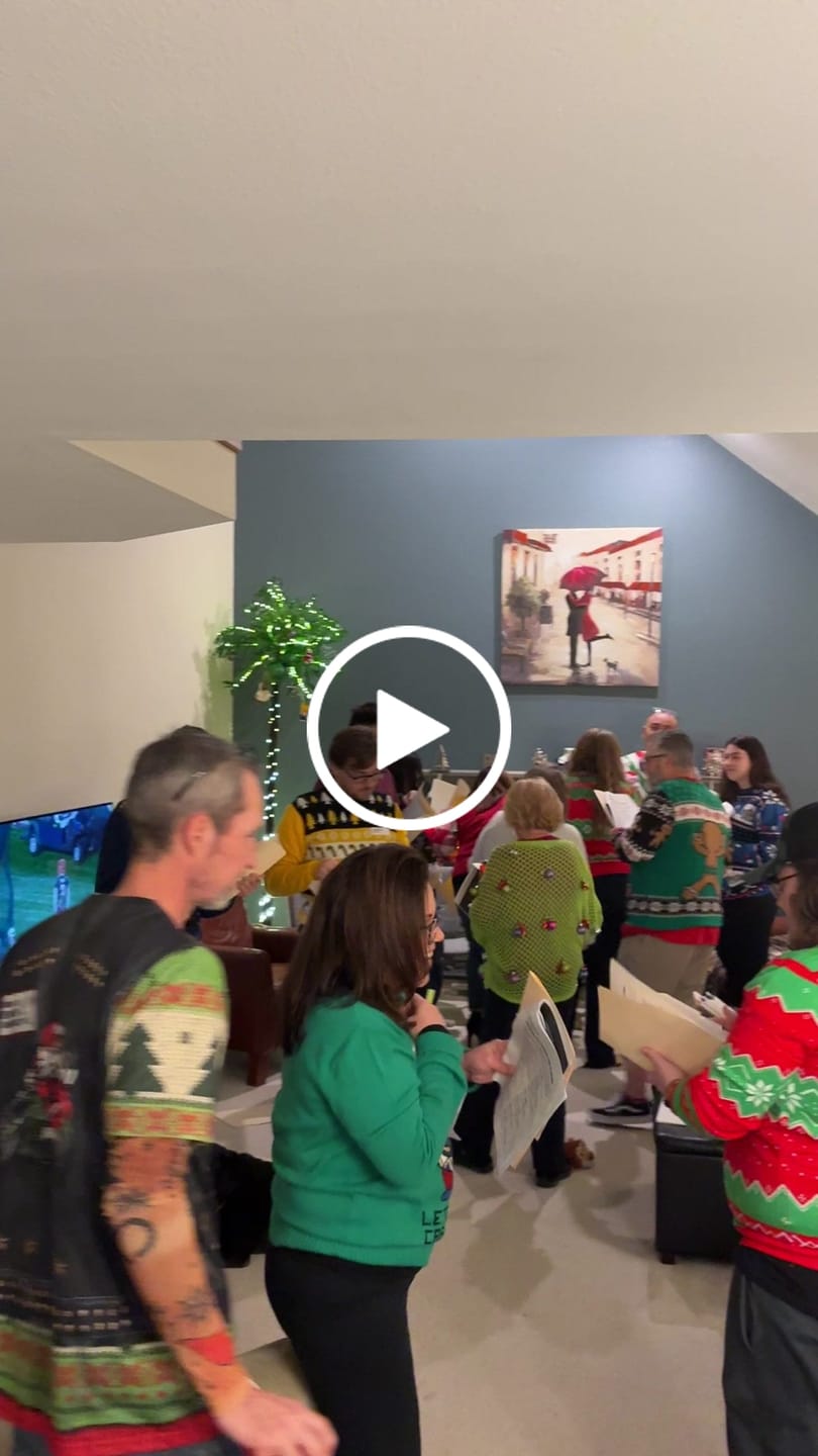 Customer video review of Office Christmas Sweater Party Murder Mystery Game Kit