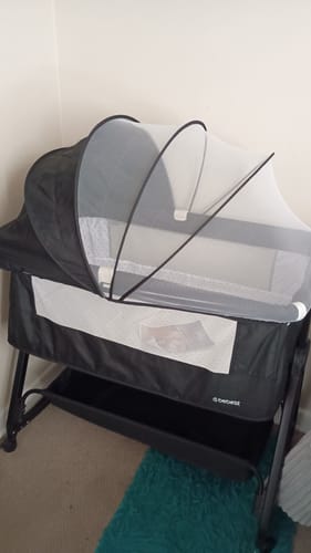 Customer photo review of Cuna Colecho balancin Clove con Colchón Mosquitero y Canasto Negro