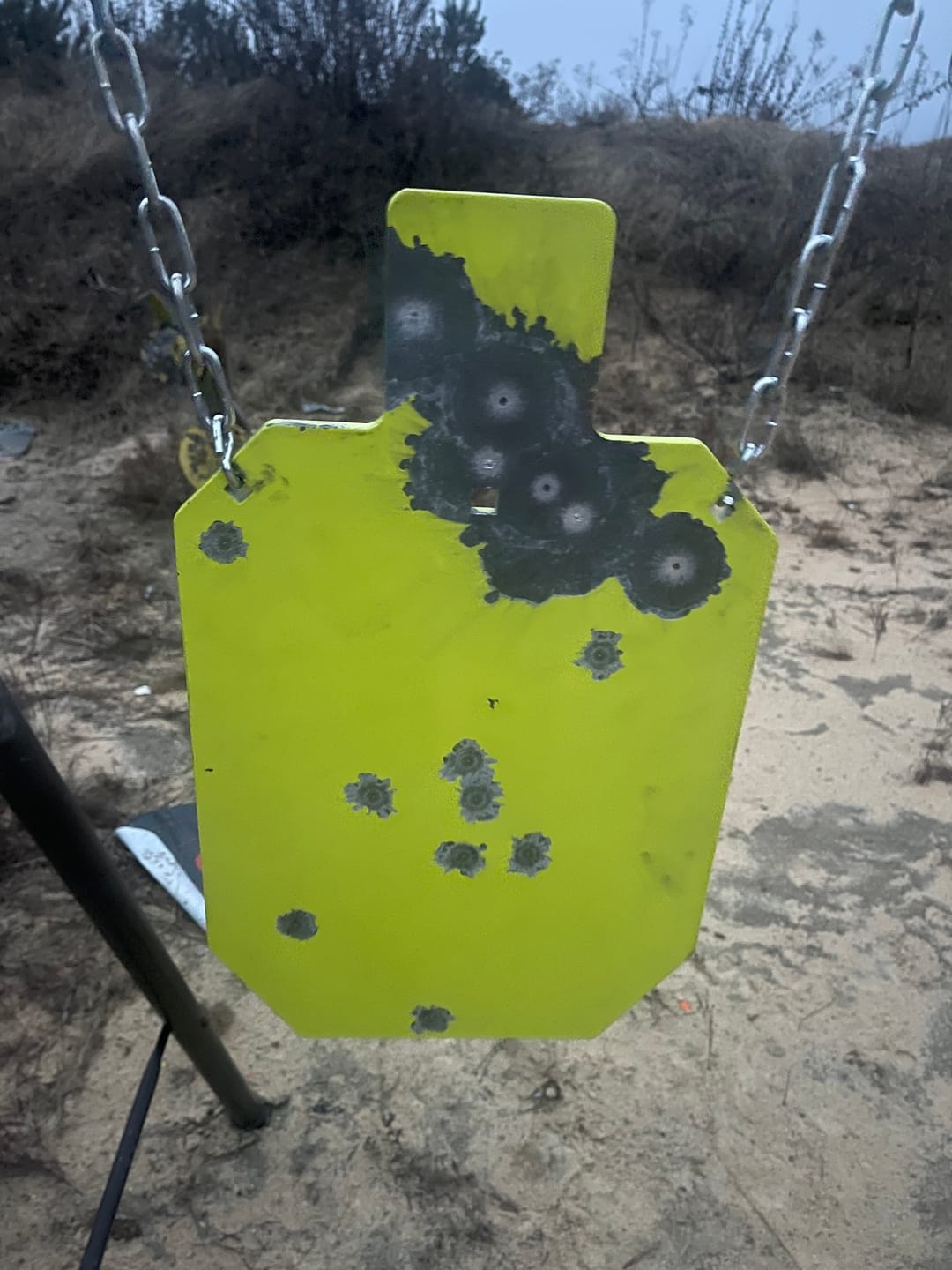 Customer photo review of 12" X 20" X 3/8" AR500 Steel Torso Silhouette Shooting Target