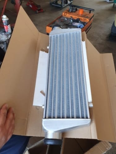 Customer photo review of Universal Turbo Intercooler Kit 450x180x65mm 2.5inch