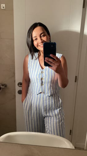 Customer photo review of Pants Straight Rayas