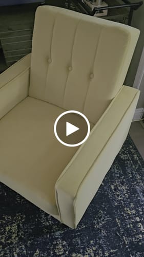 Customer video review of Valencia Velvet Chair Mid Century Design With Button Tufted Back