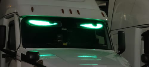 Customer photo review of LED Windshield Eyes For Car And Truck